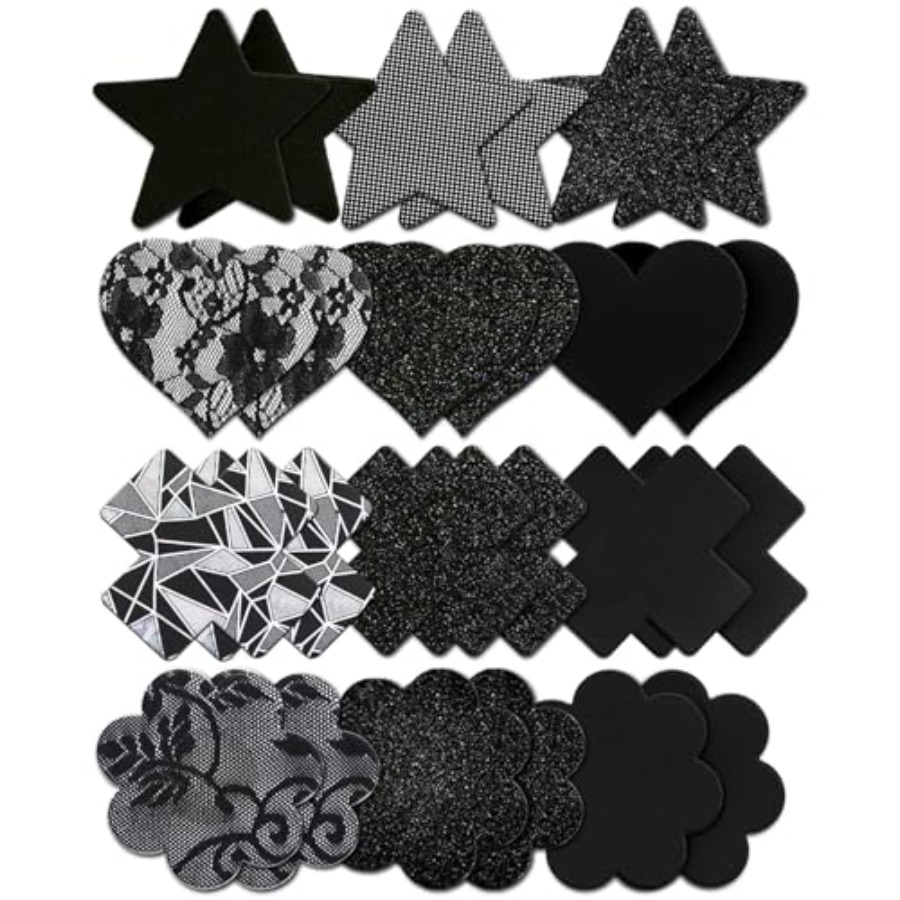 Nipple Cover Pasties - Glitters Pasties Rave Pack Nipple Covers