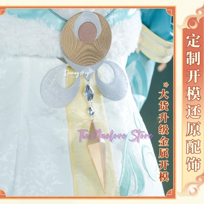 Genshin Impact Adeptus Zibai W - Robe Silk Women reseña y precio
