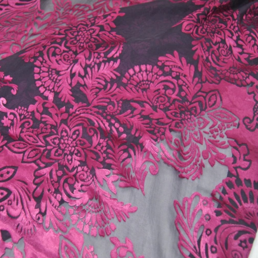 Fashion Large Pink Flower Desi - Robe Silk Women reseña y precio
