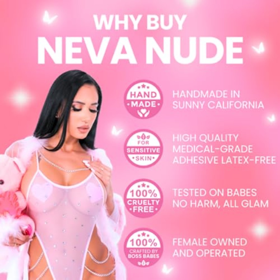 Neva Nude Weed Leaf Nipztix Pa - Nipple Cover Pasties reseña y precio
