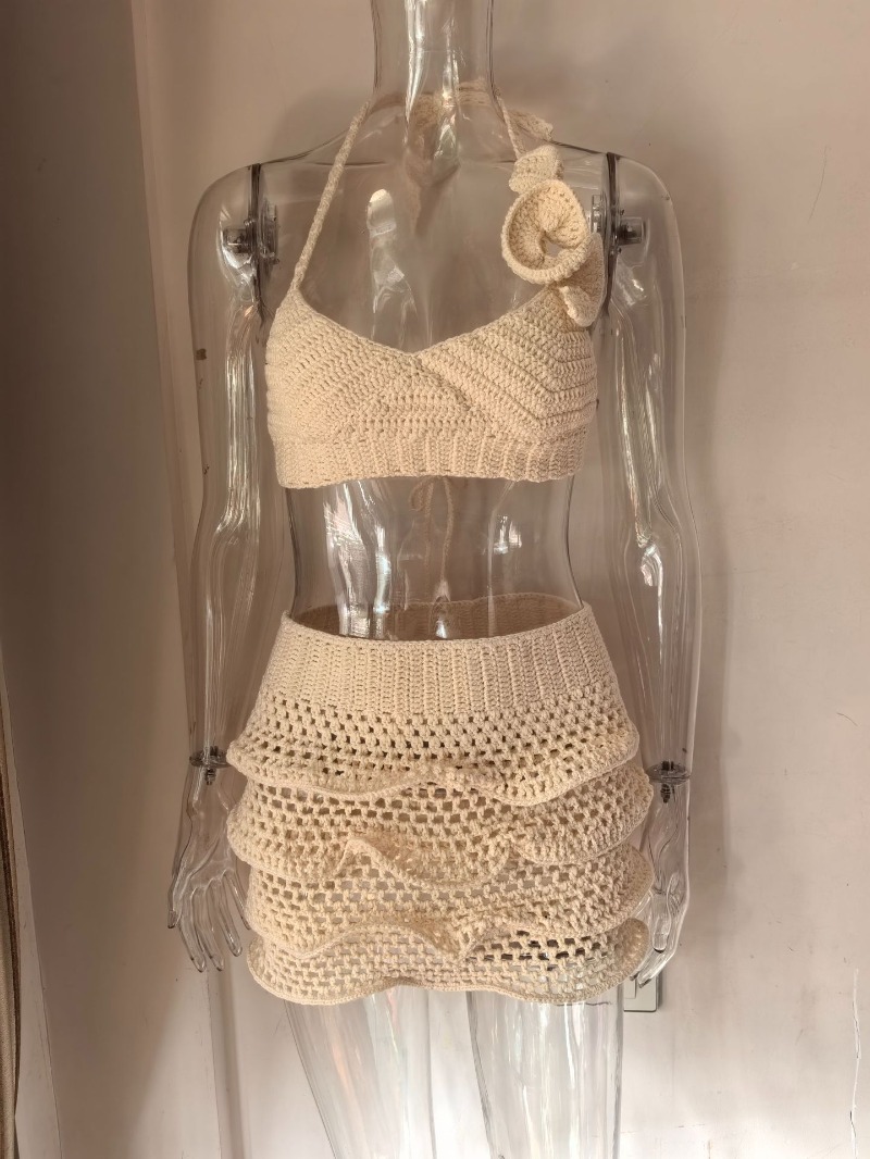 Women Hand Crochet Knitted Ruf - Cami Top Lace reseña y precio