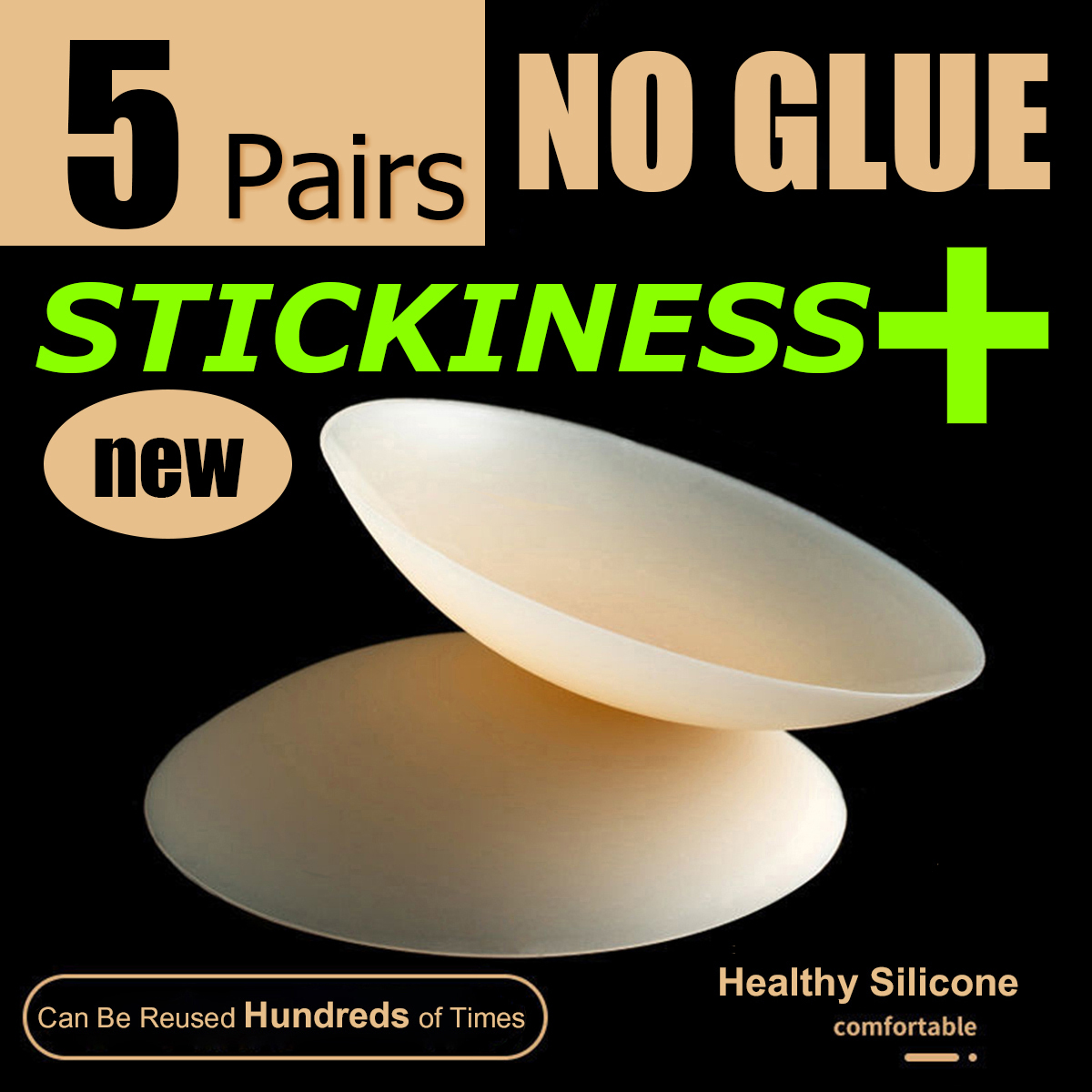 5 Pairs More Sticky 10cm No Tr - Nipple Cover Pasties reseña y precio