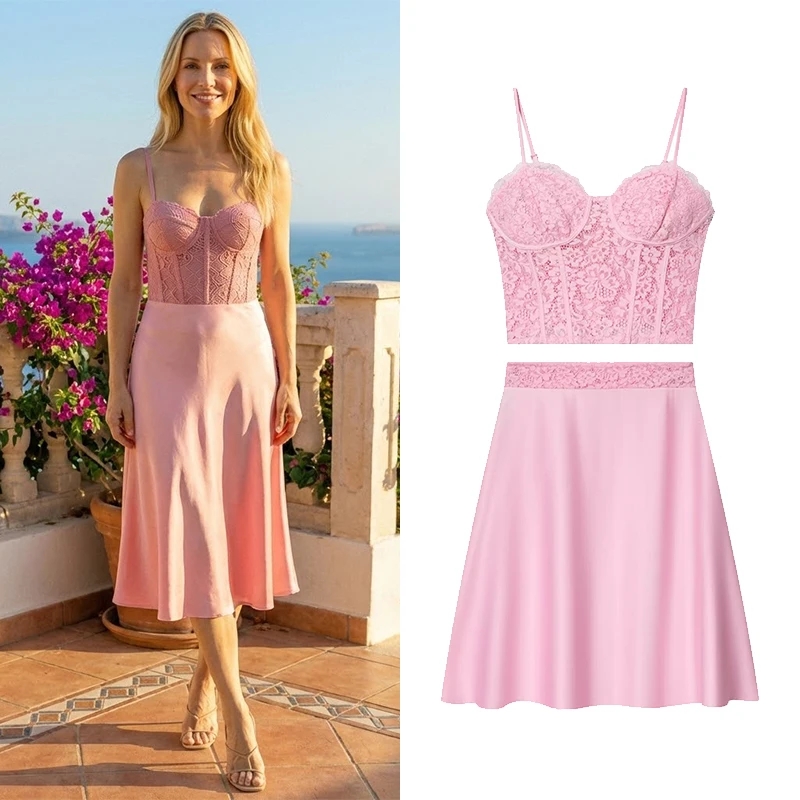 FANAN Women Fashion 2 Piece Se - Cami Top Lace reseña y precio