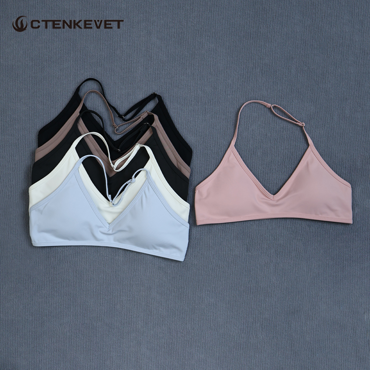 Women's Summer Halter Neck Pad - Sports Bra High Impact reseña y precio