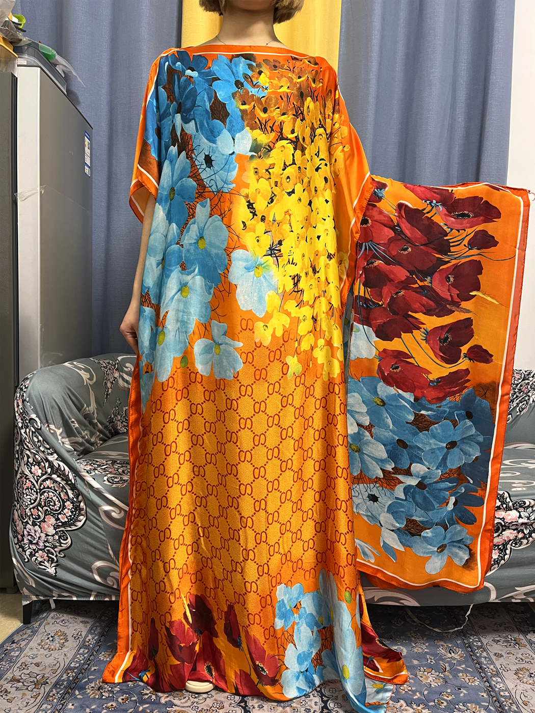Abayas For Women Dubai Kaftan  - Robe Silk Women reseña y precio