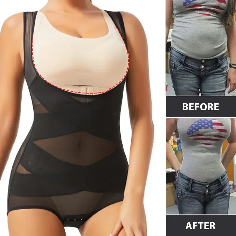 Women Bodysuit Briefs Full Bod - Shapewear Bodysuit Firm reseña y precio