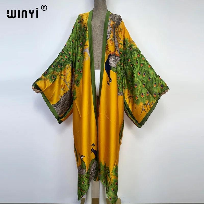 WINYI 2022 Summer Women Cardig - Robe Silk Women reseña y precio