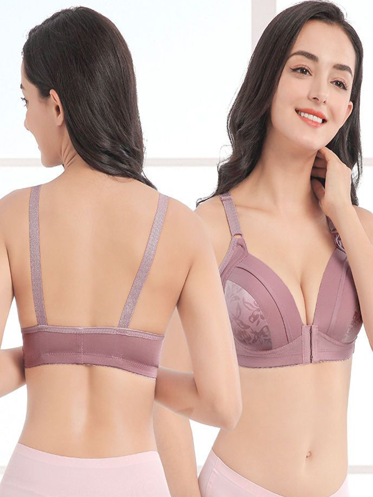 Push Up Bra Front Closure Wome - Bralette Wireless Soft reseña y precio