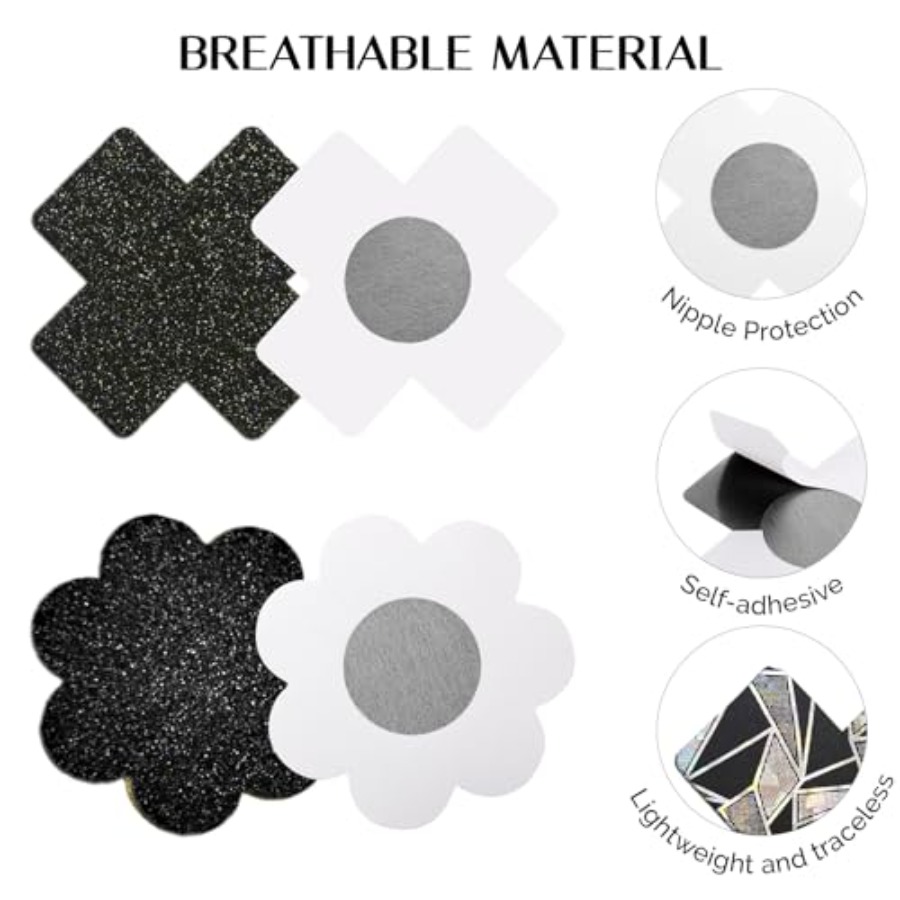 Glitters Pasties Rave Pack Nip - Nipple Cover Pasties reseña y precio