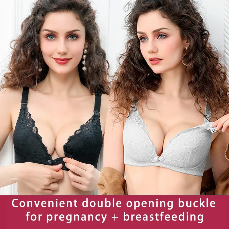 Maternity Lace Trim Nursing Br - Nursing Bra Sleep reseña y precio